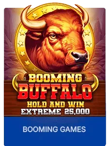 Booming Buffalo slot-style game cover